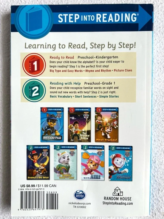 4/$20 Paw Patrol Early Readers: Seven Ruff-Ruff Rescues! Step Into Reading - Picture 2 of 4
